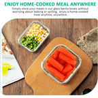 24-Piece Airtight Glass Food Storage Set – Kitchen Organization, Meal Prep