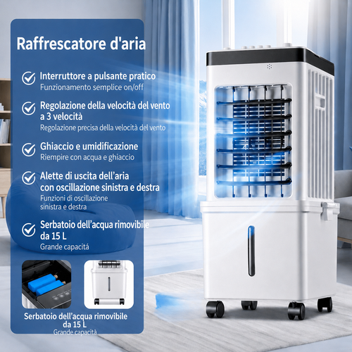 3-in-1 Air Cooler Fan Humidifier – Home, Office