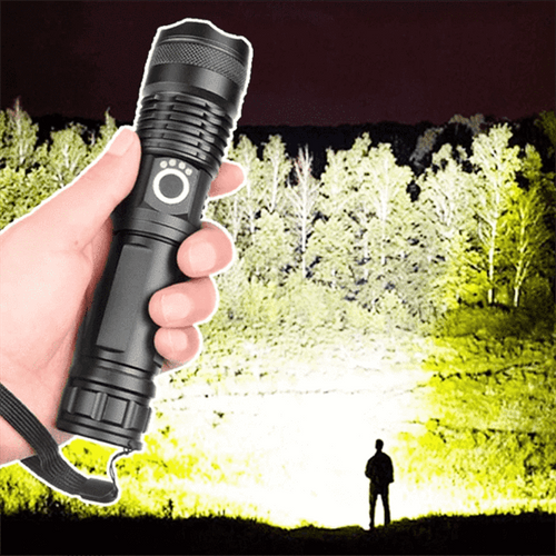 90000 Lumens Xhp50.2 Flashlight – Outdoor Adventure, Emergency Use