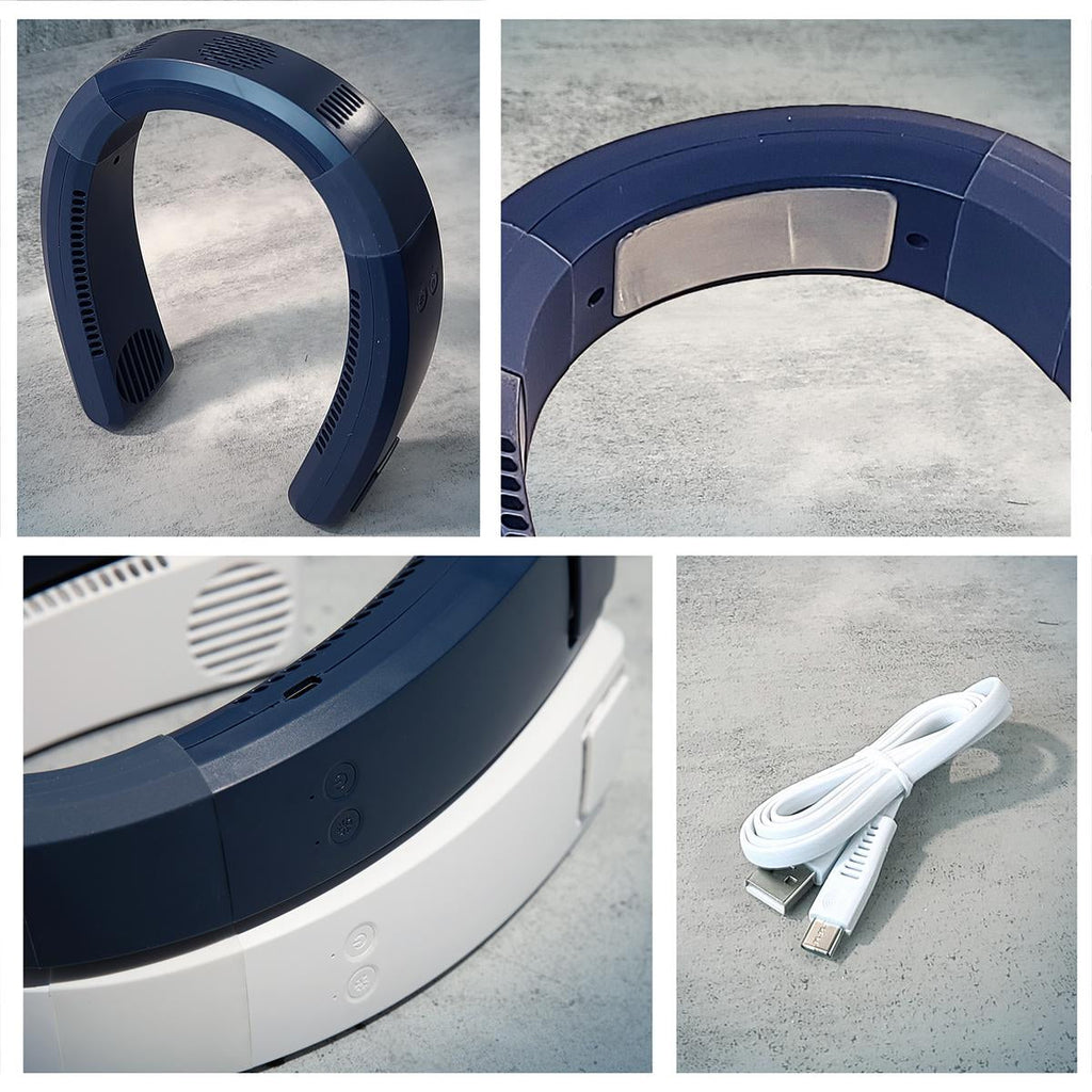 AeroChill Neck Fan Rechargeable Bladeless Portable – Travel, Office