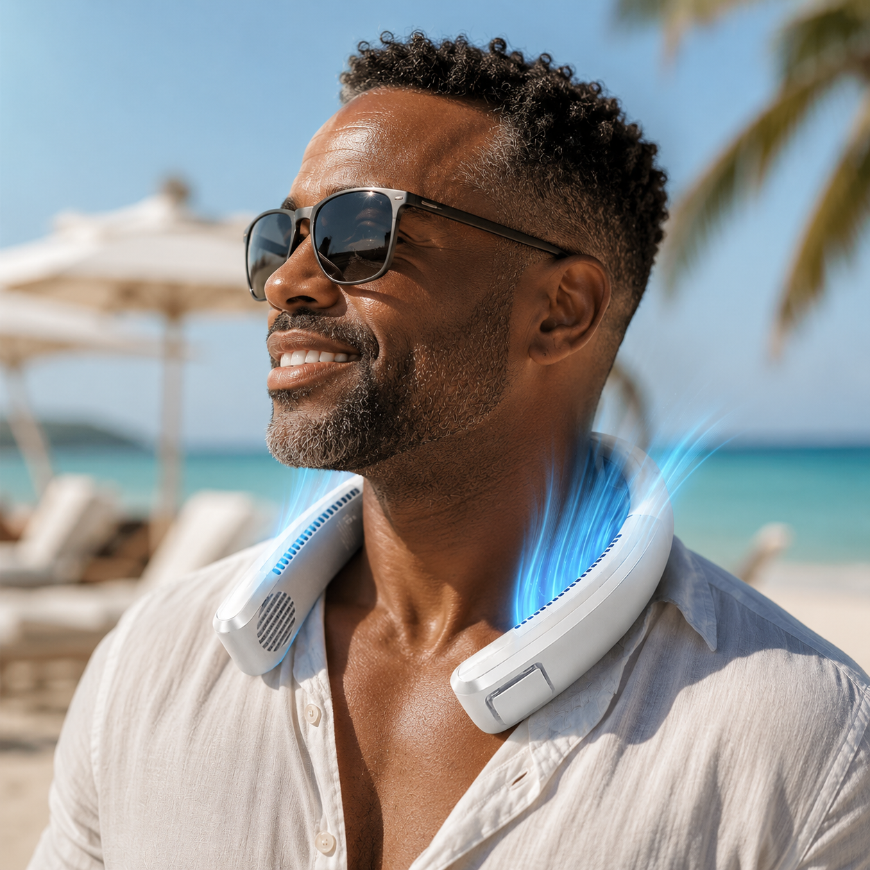 AeroChill Neck Fan Rechargeable Bladeless Portable – Travel, Office