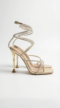 Ankle Coil Mid Heels for Women - Stylish and Comfortable Footwear