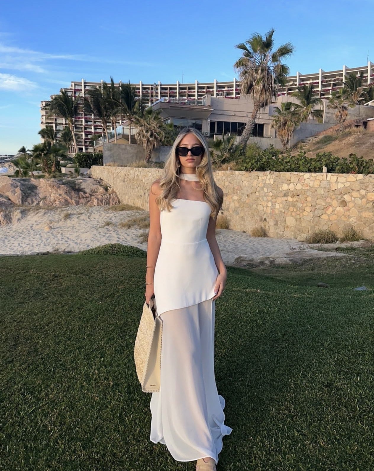 Asymmetrical Maxi Dress for Wedding Guests - Elegant Chiffon Evening Gown