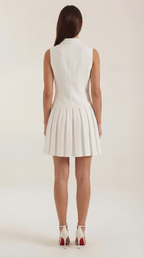 Blazer Mini Dress - Tailored Fit, Polyester Blend - Chic Evening Wear for Women
