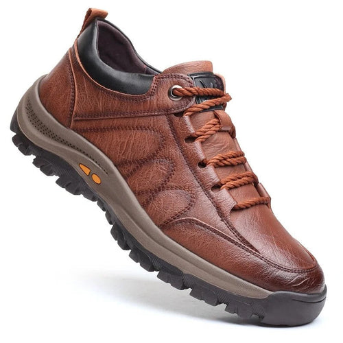 Brown Leather Men's Orthopedic Shoe – Smart Casual, Office Wear