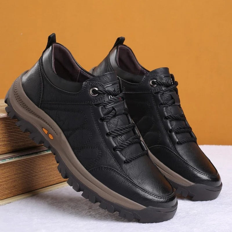 Brown Leather Men's Orthopedic Shoe – Smart Casual, Office Wear