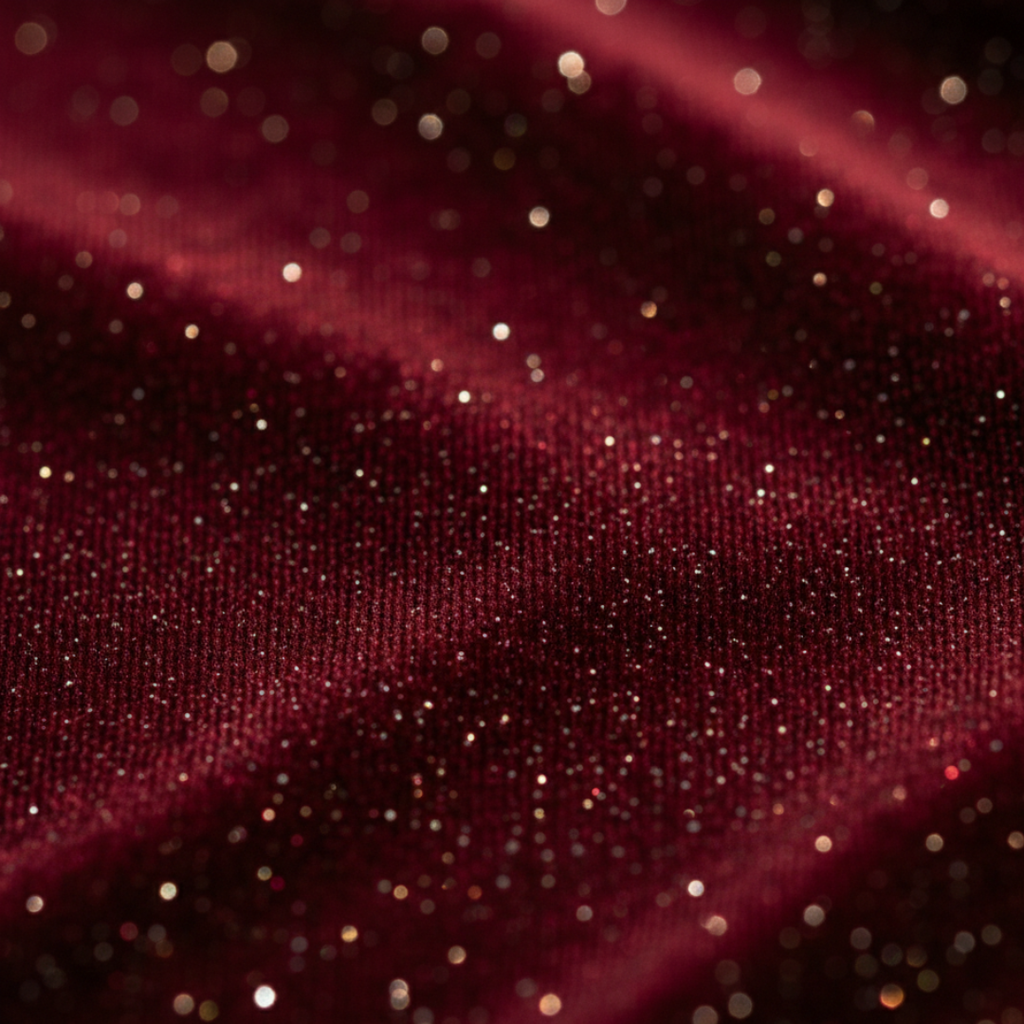 Burgundy Velvet Midi Cocktail Dress for Women - Elegant Evening Wear