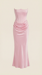 Corset Maxi Dress with Fiorella Design - Elegant Evening Wear for Women, Perfect for Formal Events and Special Occasions