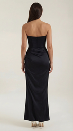 Corset Maxi Dress with Fiorella Design - Elegant Evening Wear for Women, Perfect for Formal Events and Special Occasions