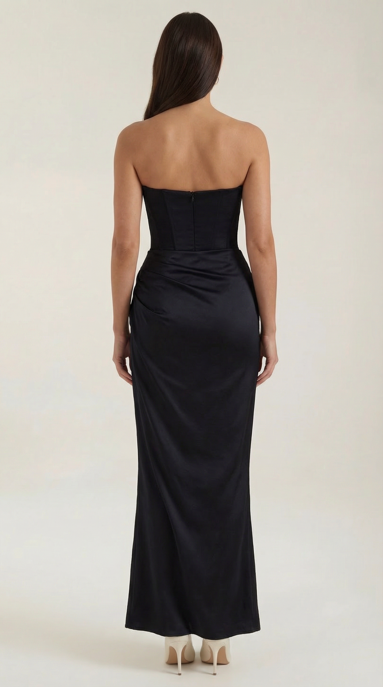 Corset Maxi Dress with Fiorella Design - Elegant Evening Wear for Women, Perfect for Formal Events and Special Occasions