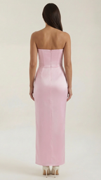 Corset Maxi Dress with Fiorella Design - Elegant Evening Wear for Women, Perfect for Formal Events and Special Occasions