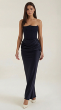 Corset Maxi Dress with Fiorella Design - Elegant Evening Wear for Women, Perfect for Formal Events and Special Occasions