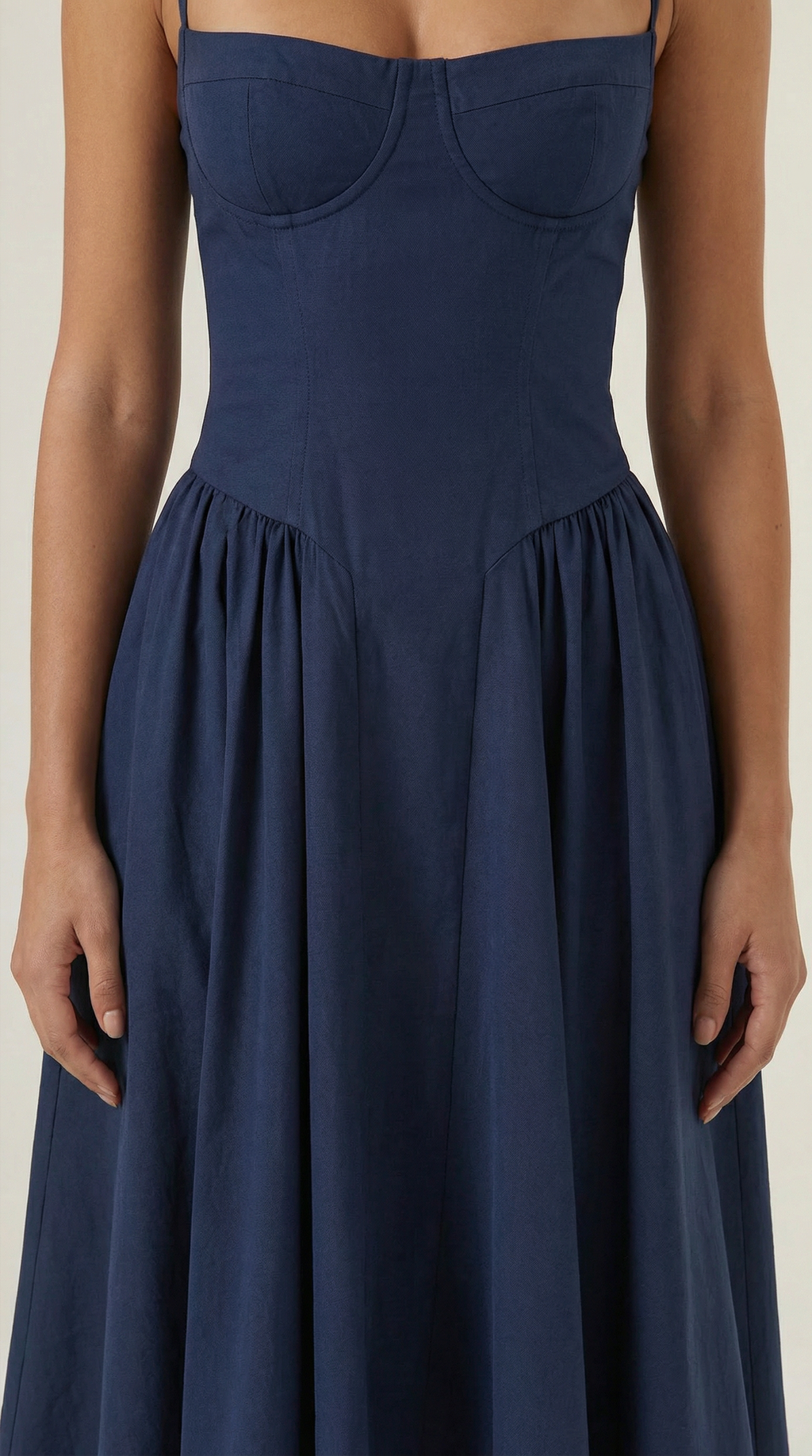Corset Midi Dress Women UK – Formal Occasion Wedding Guest Evening Gown, Cocktail