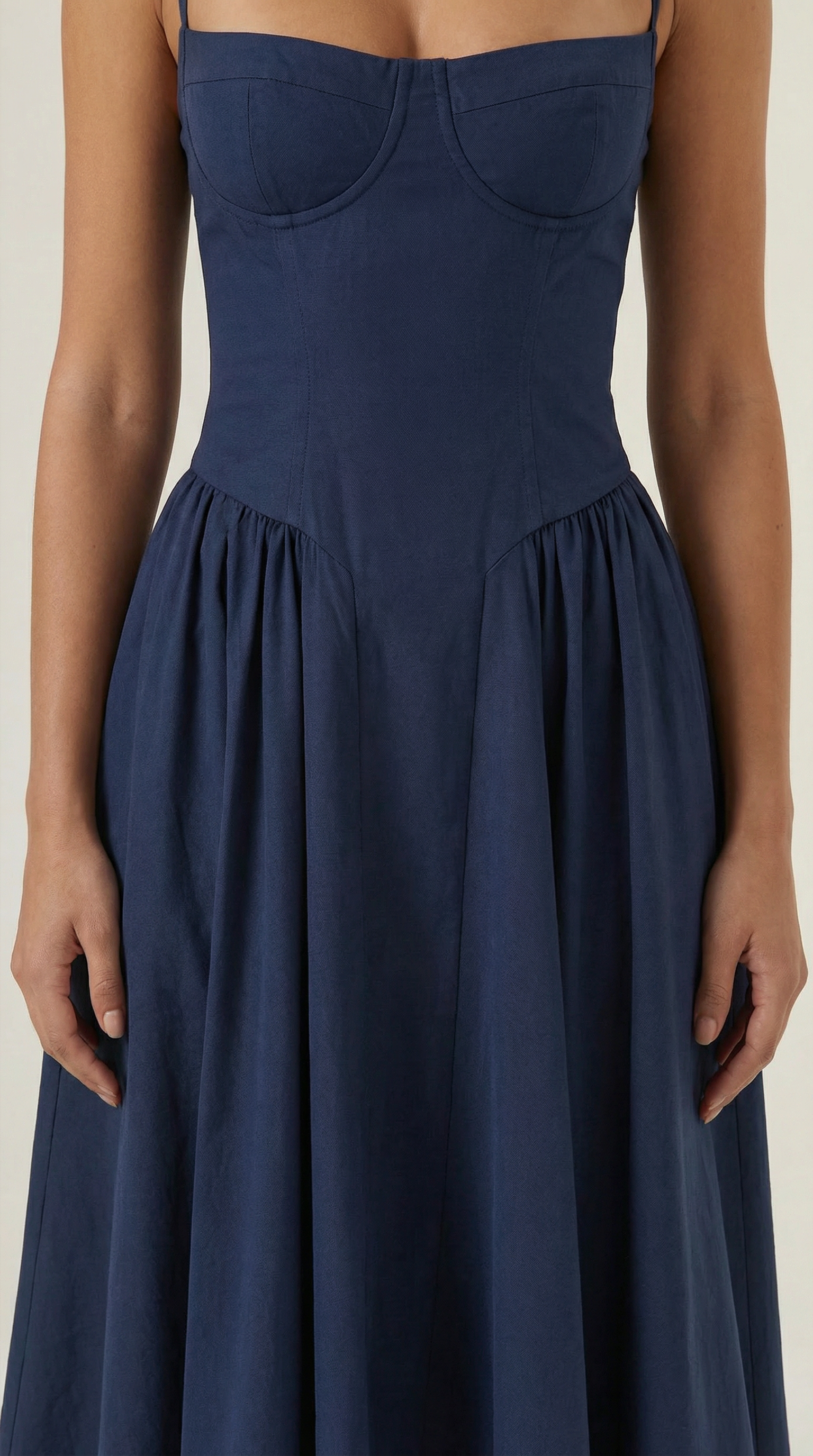 Corset Midi Dress Women UK – Formal Occasion Wedding Guest Evening Gown, Cocktail