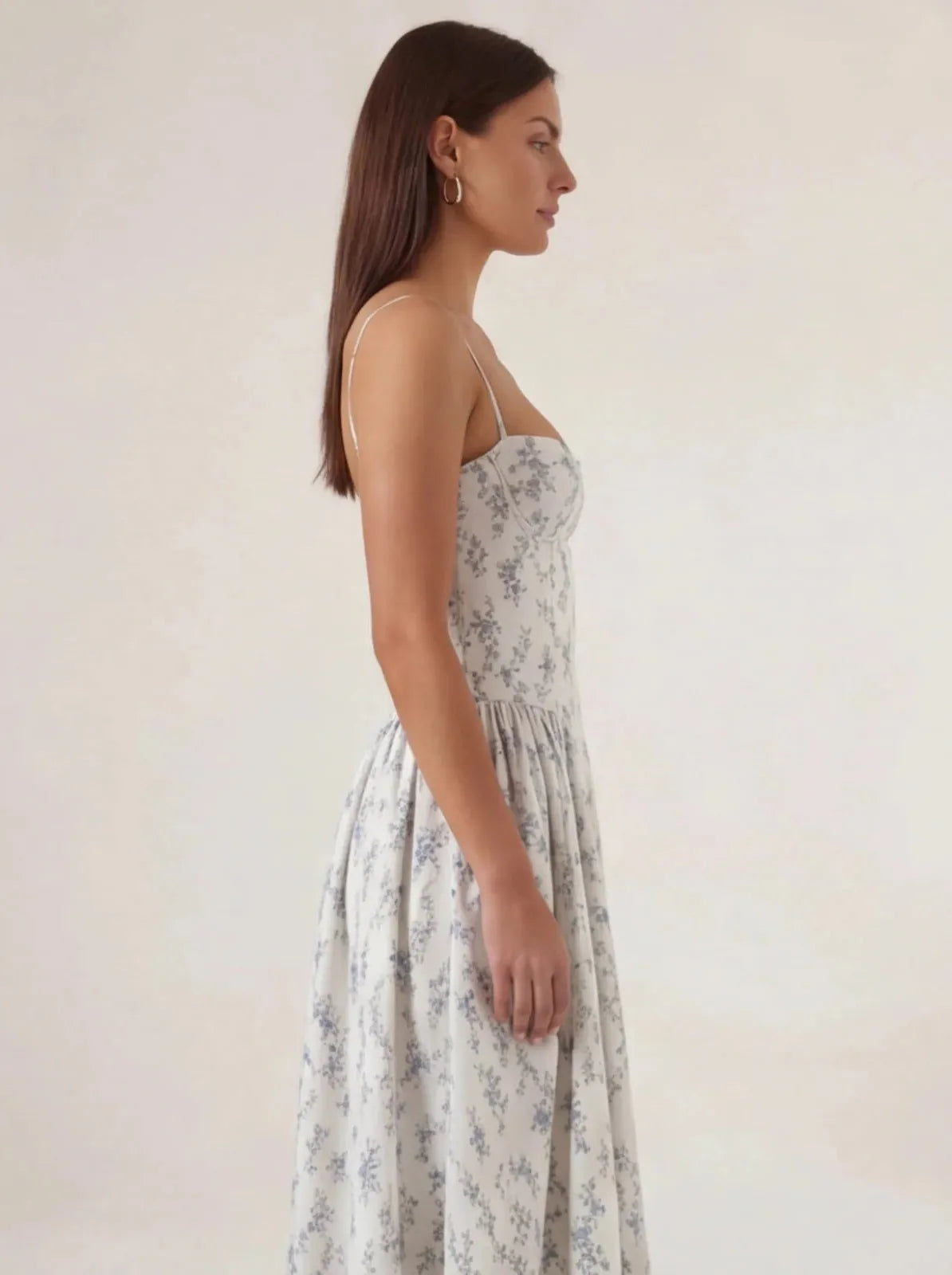 Corset Midi Dress Women UK – Formal Occasion Wedding Guest Evening Gown, Cocktail