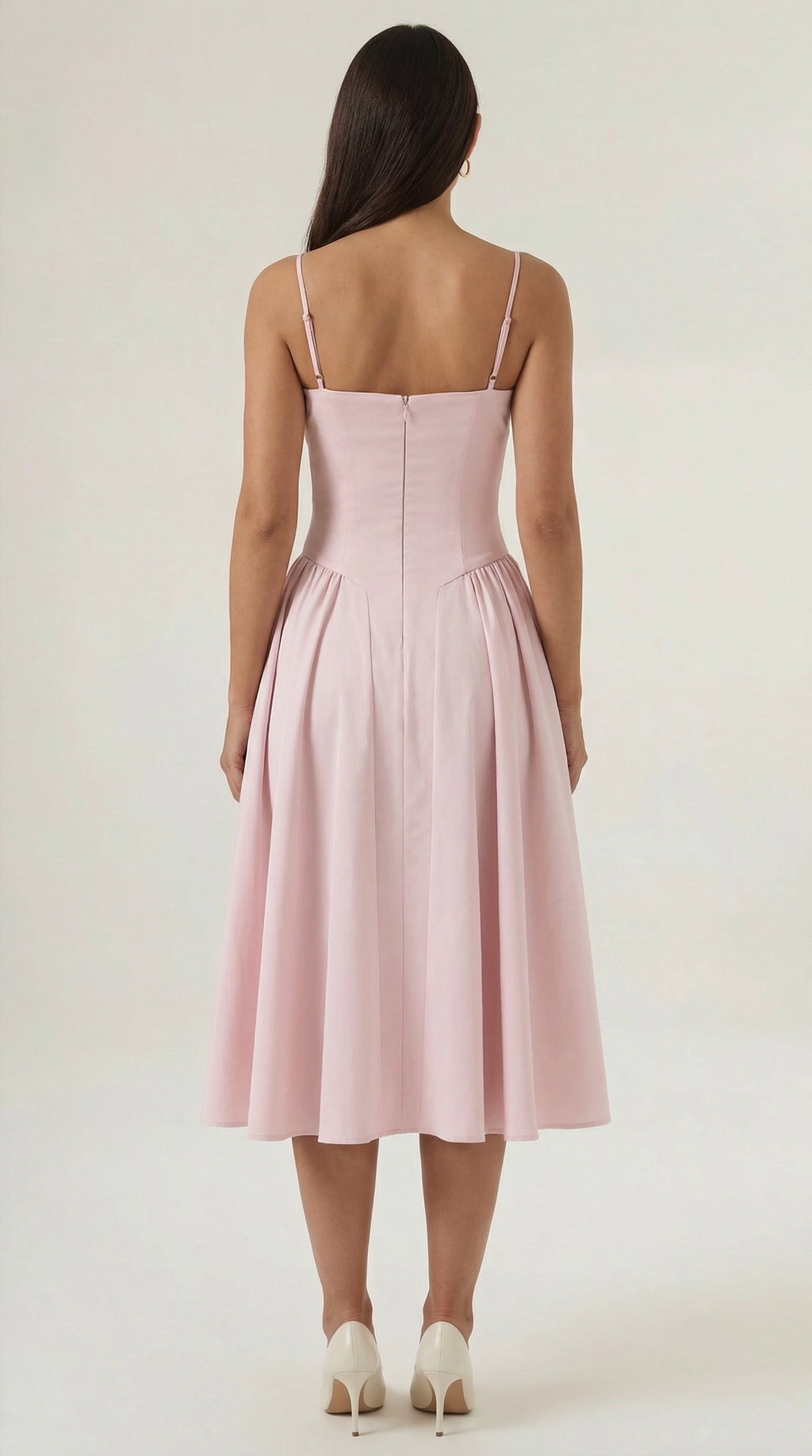 Corset Midi Dress Women UK – Formal Occasion Wedding Guest Evening Gown, Cocktail