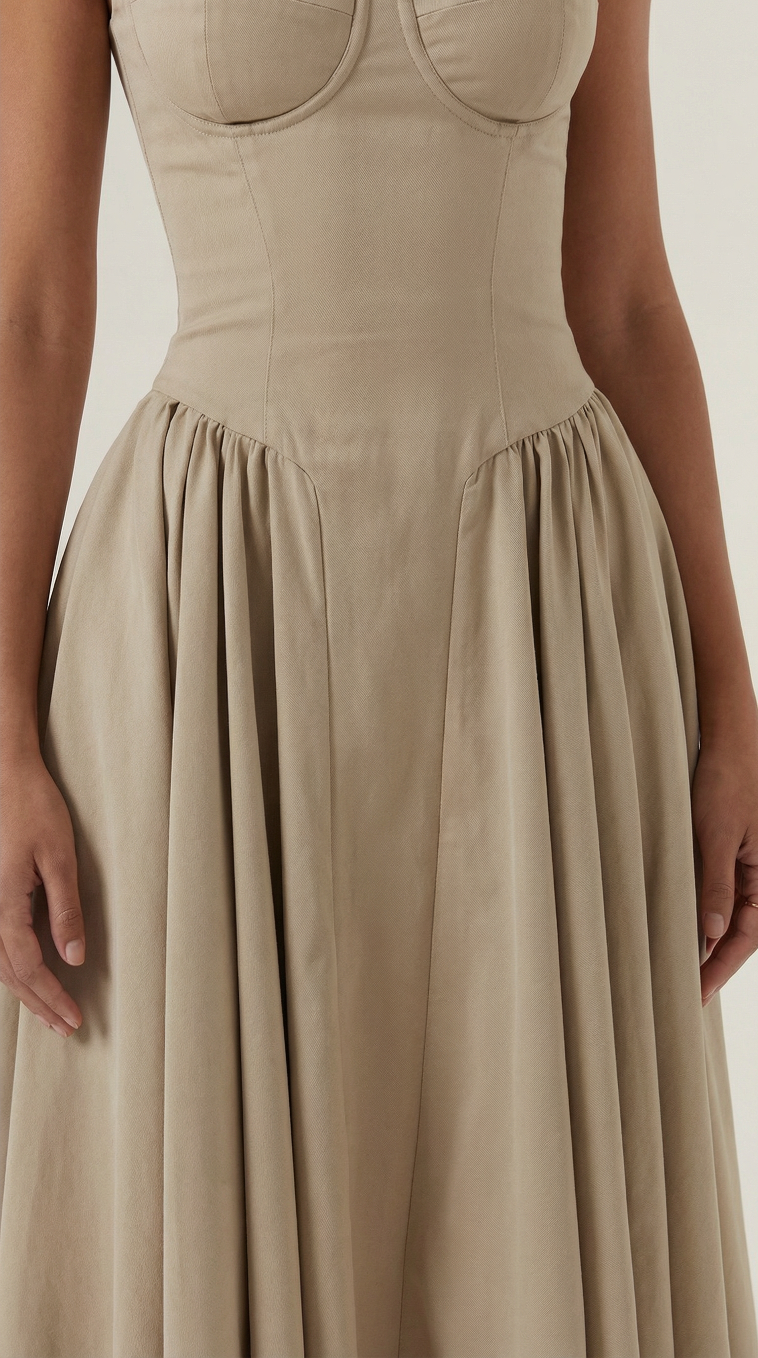 Corset Midi Dress Women UK – Formal Occasion Wedding Guest Evening Gown, Cocktail