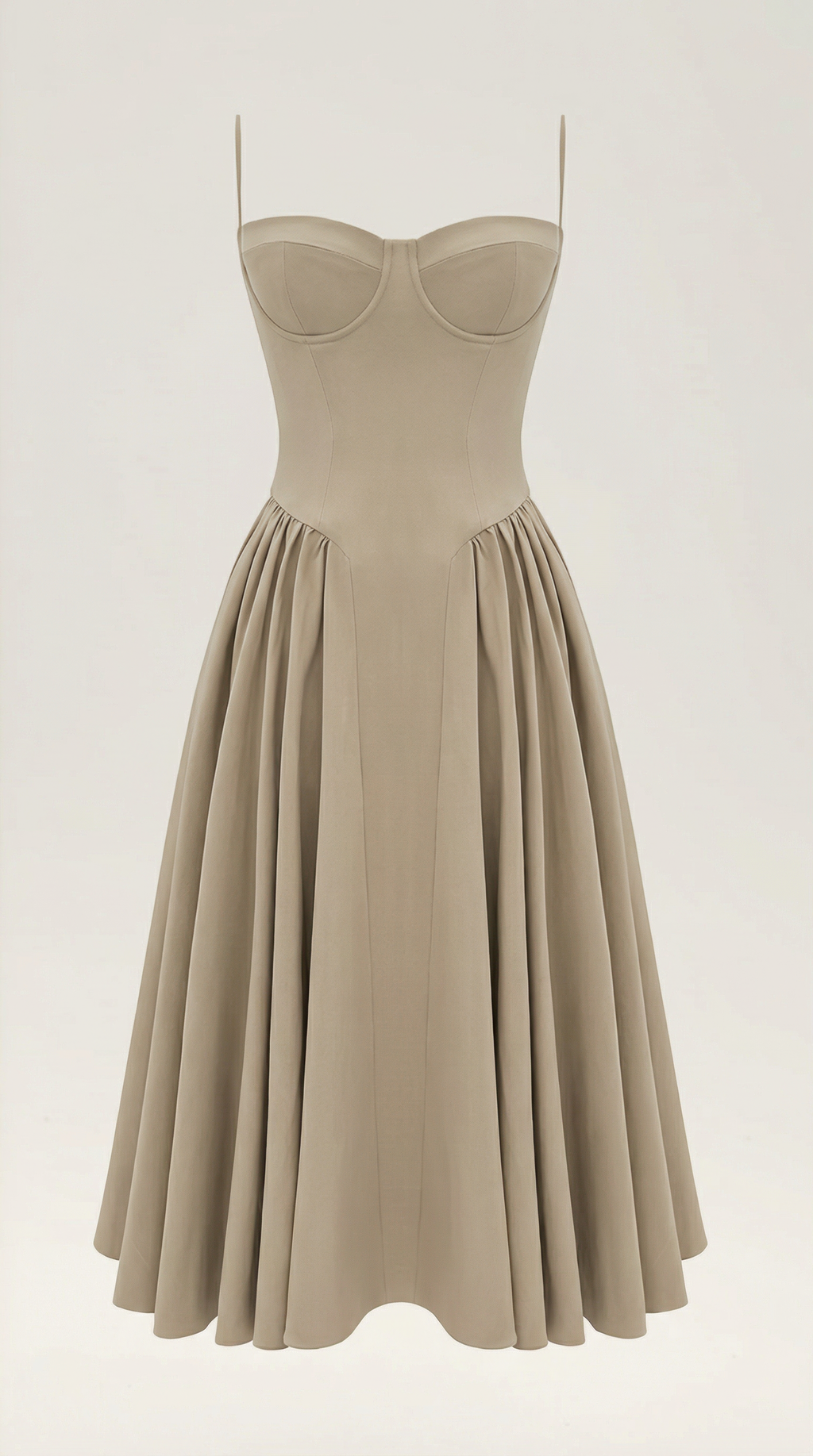 Corset Midi Dress Women UK – Formal Occasion Wedding Guest Evening Gown, Cocktail