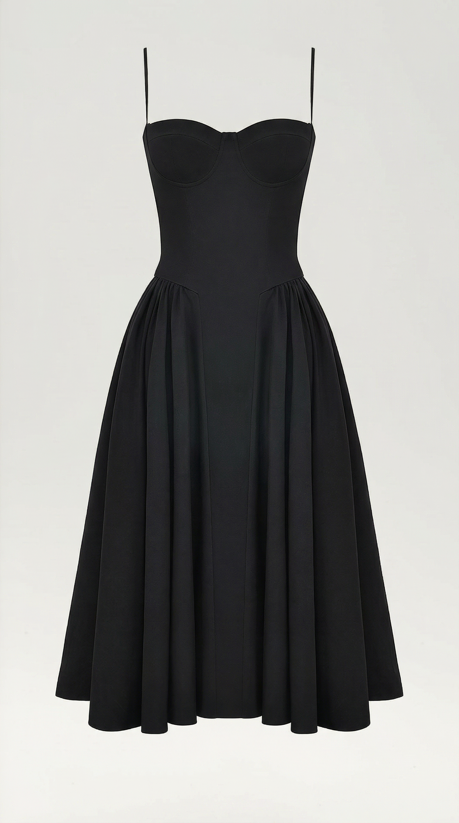 Corset Midi Dress Women UK – Formal Occasion Wedding Guest Evening Gown, Cocktail