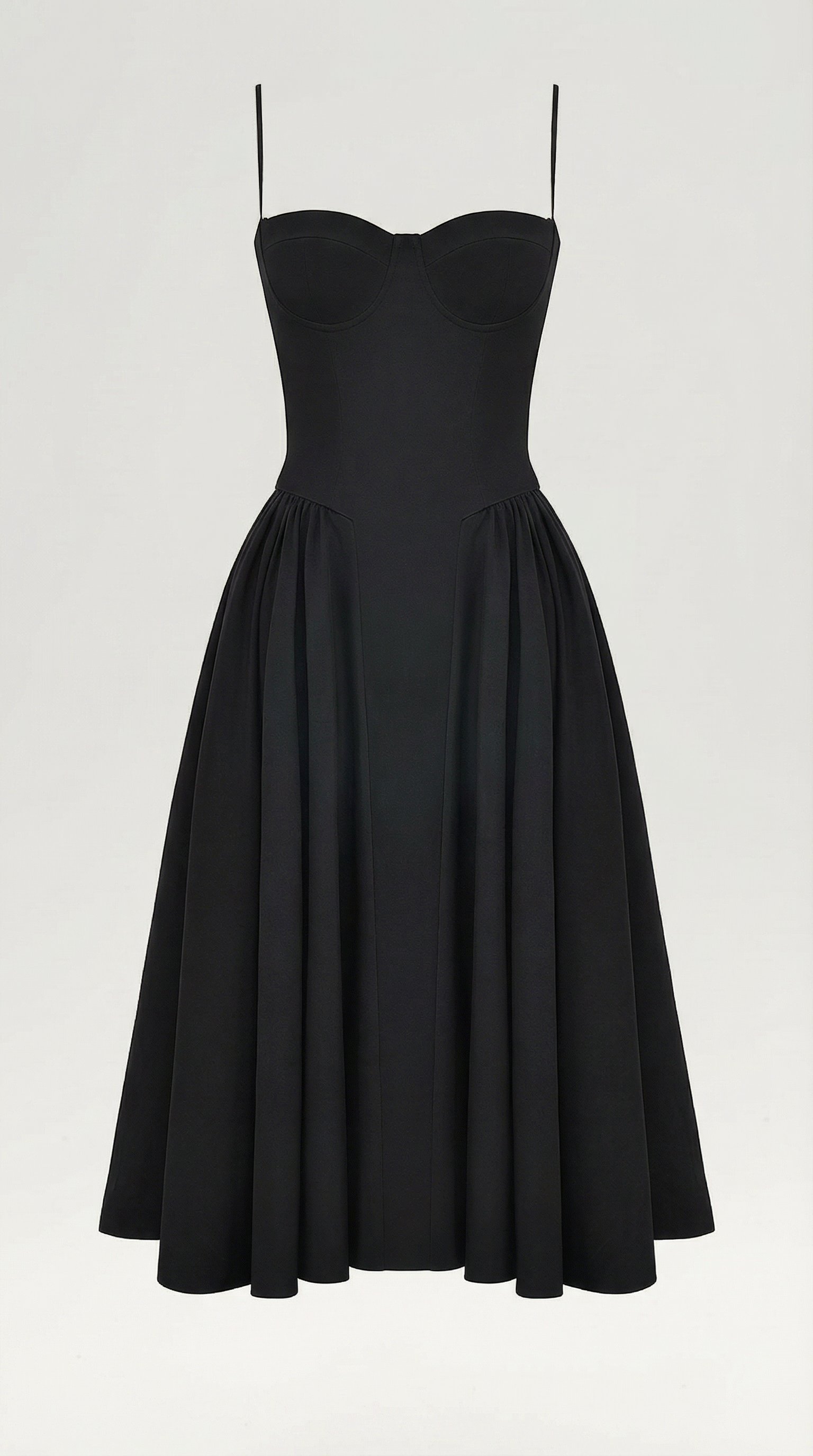 Corset Midi Dress in Elegant Fabric - Perfect for Formal Events and Special Occasions