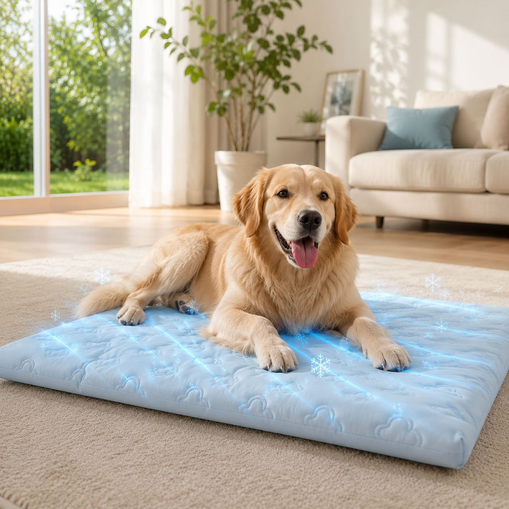 Dog Cooling Mat Gel – Pressure Activated, Indoor/Outdoor Use – Summer Relief, Pet Comfort