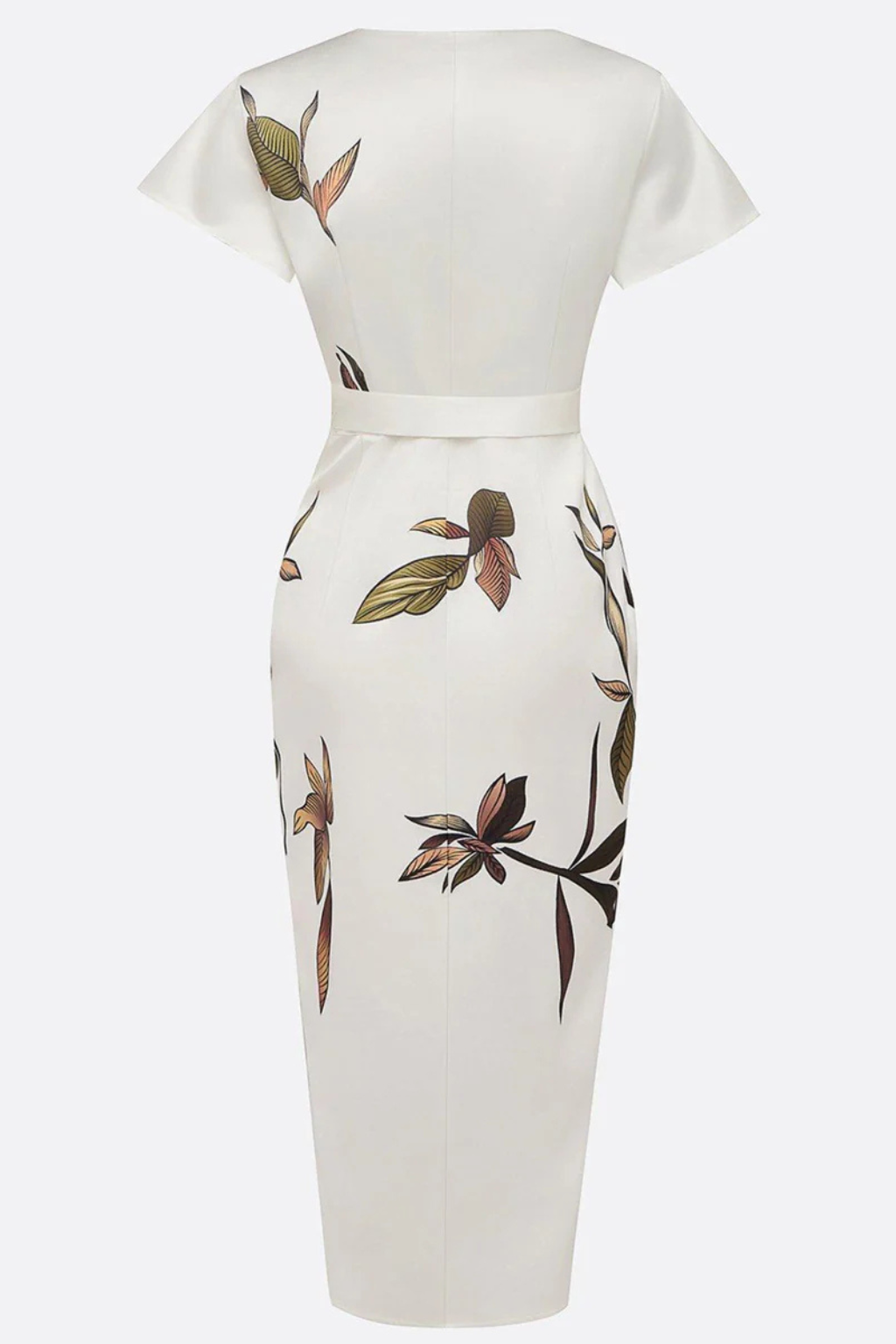 Elegant Wrap Midi Summer Dress for Women - Lightweight Fabric, Perfect for Casual Outings