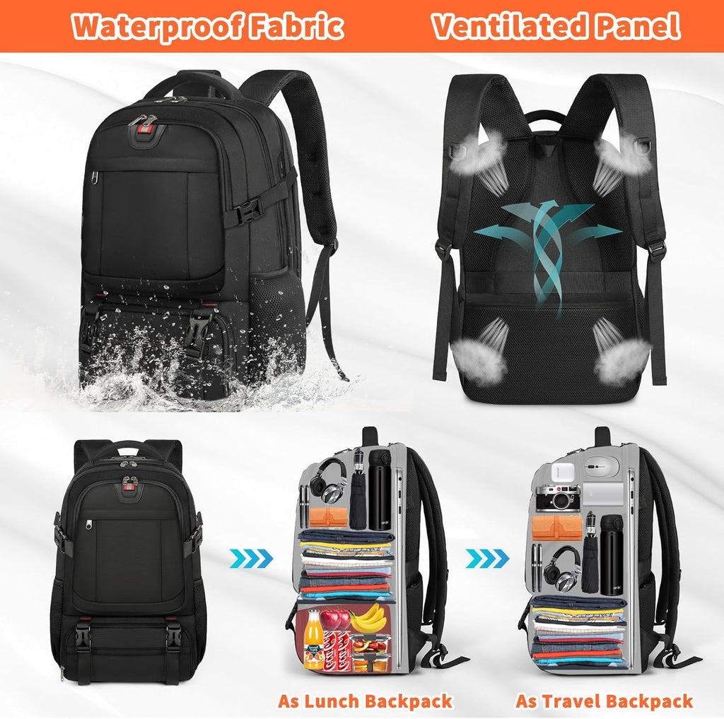 Extra-Large Laptop Backpack with USB Charging Port – Travel, Work