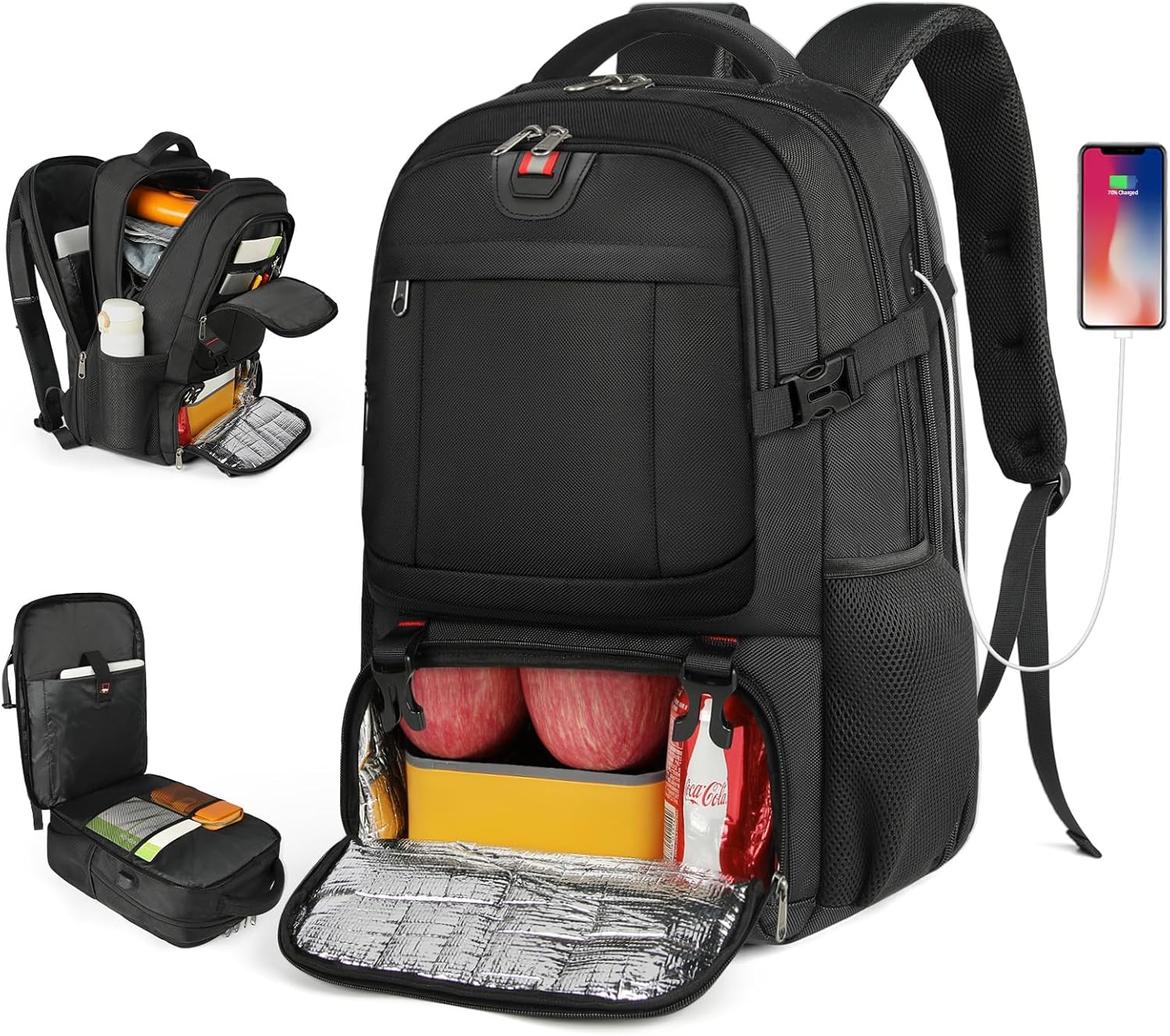 Extra-Large Laptop Backpack with USB Charging Port – Travel, Work