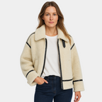 Faux Fur Teddy Jacket for Women - Plush Cozy Coat for Winter Fashion and Casual Wear