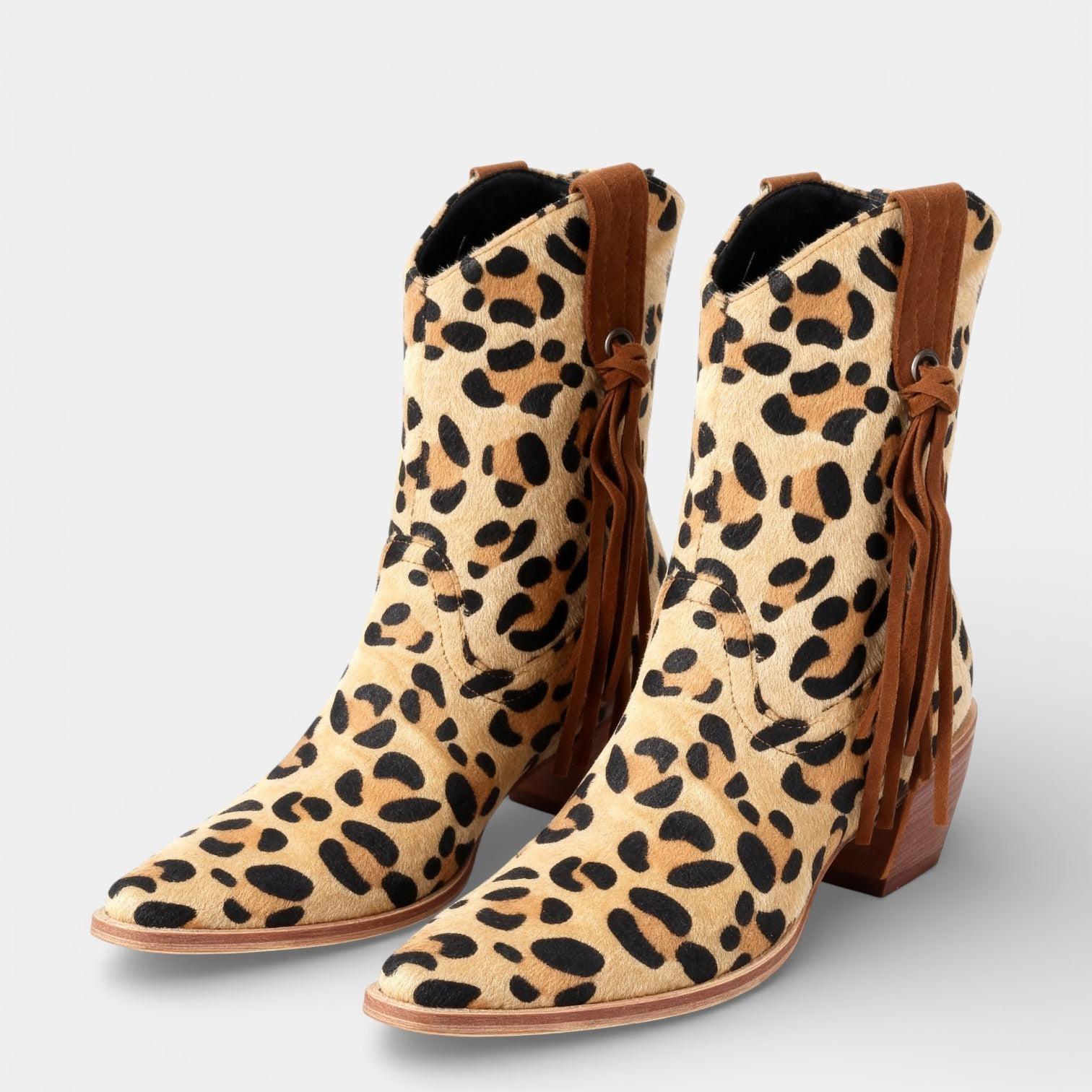 Faux Suede Women's Cowboy Boots - Pointed Toe Western Footwear for Casual and Dressy Occasions