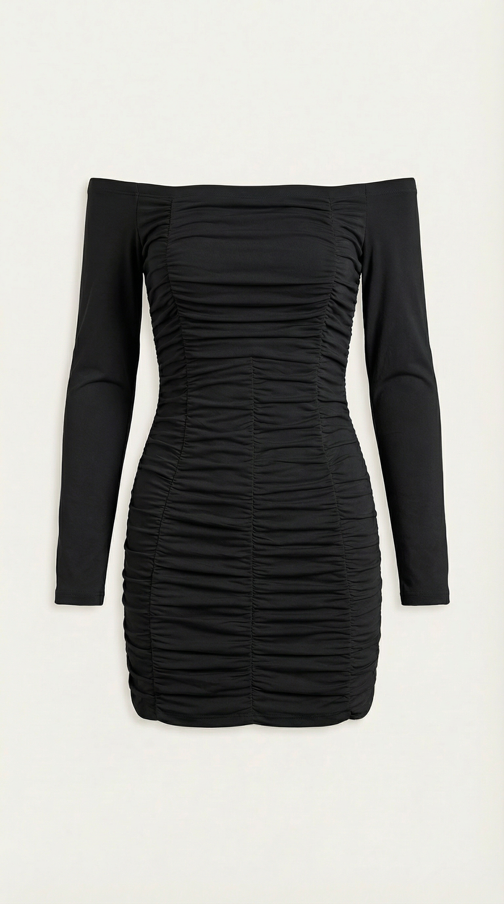Figure-Hugging Mini Dress in Stretch Fabric - Casual Evening Wear for Women