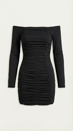 Figure-Hugging Mini Dress in Stretch Fabric - Casual Evening Wear for Women