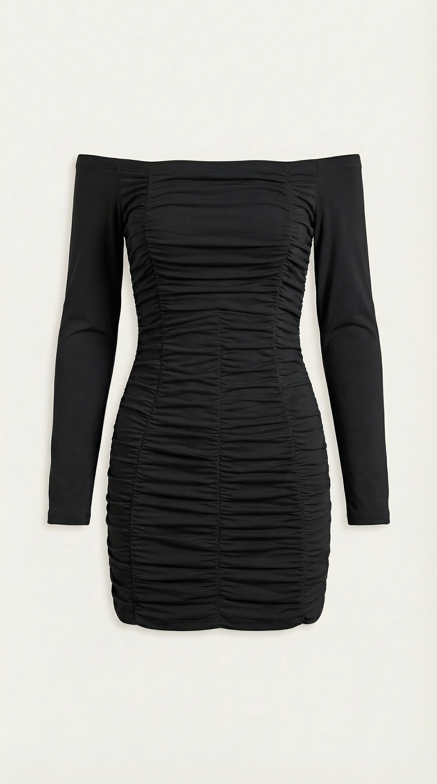 Figure-Hugging Mini Dress in Stretch Fabric - Casual Evening Wear for Women