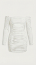 Figure-Hugging Mini Dress in Stretch Fabric - Casual Evening Wear for Women