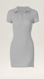 Figure-Hugging Mini Dress in Stretch Fabric - Elegant Casual Wear for Parties and Night Out