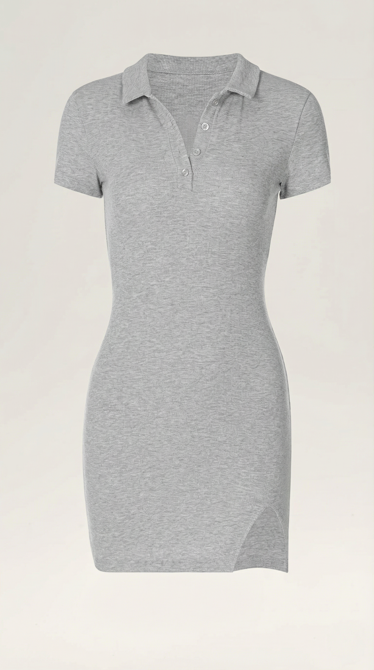 Figure-Hugging Mini Dress in Stretch Fabric - Elegant Casual Wear for Parties and Night Out
