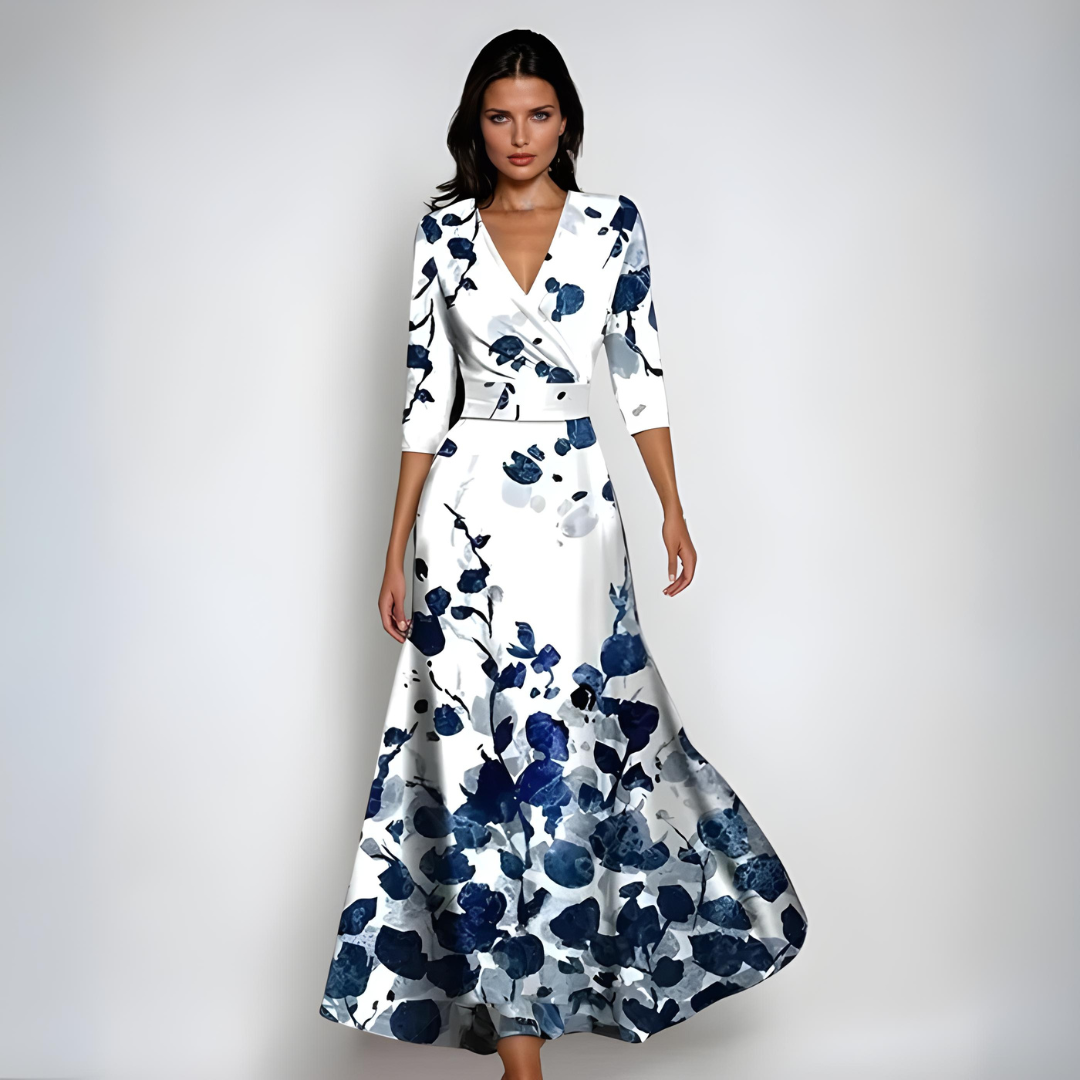 Floral Cotton Short Sleeve Dress for Women - Lightweight Casual Summer Outfit for Daily Wear