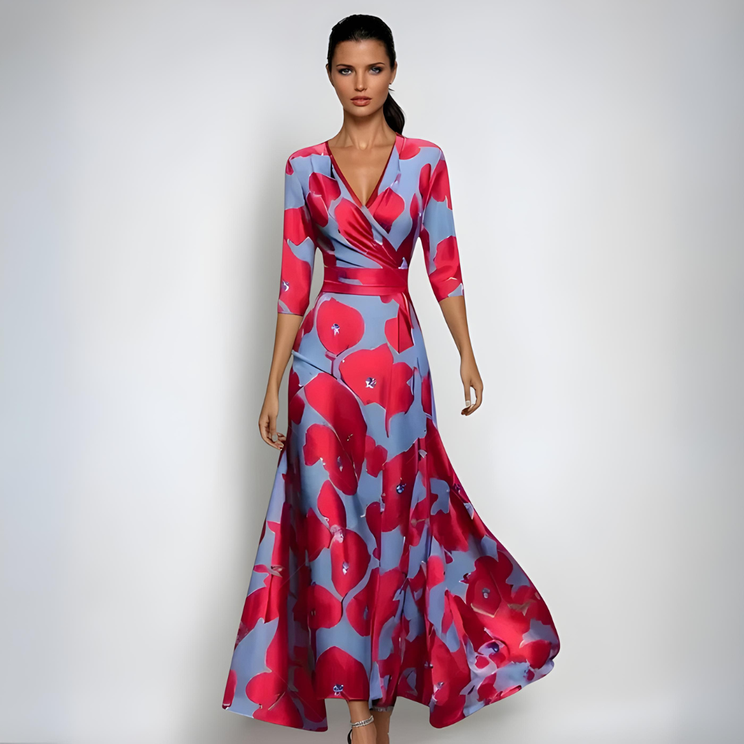 Floral Cotton Short Sleeve Dress for Women - Lightweight Casual Summer Outfit for Daily Wear