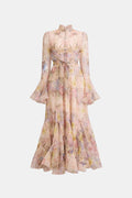 Floral Maxi Dress Women UK – Wedding Guest Garden Party Evening Gown, Cocktail Attire