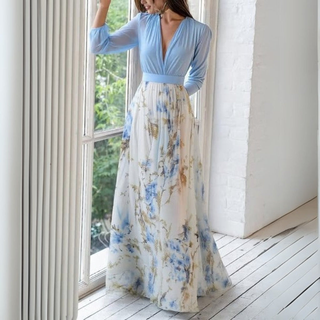 Floral Print Maxi Dress for Women - Lightweight Summer Style for Casual Wear