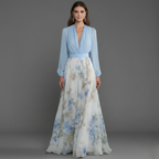 Floral Print Maxi Dress for Women - Lightweight Summer Style for Casual Wear