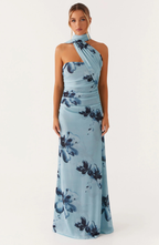 Floral Print Sleeveless Midi Dress - Lightweight Fabric for Casual Wear