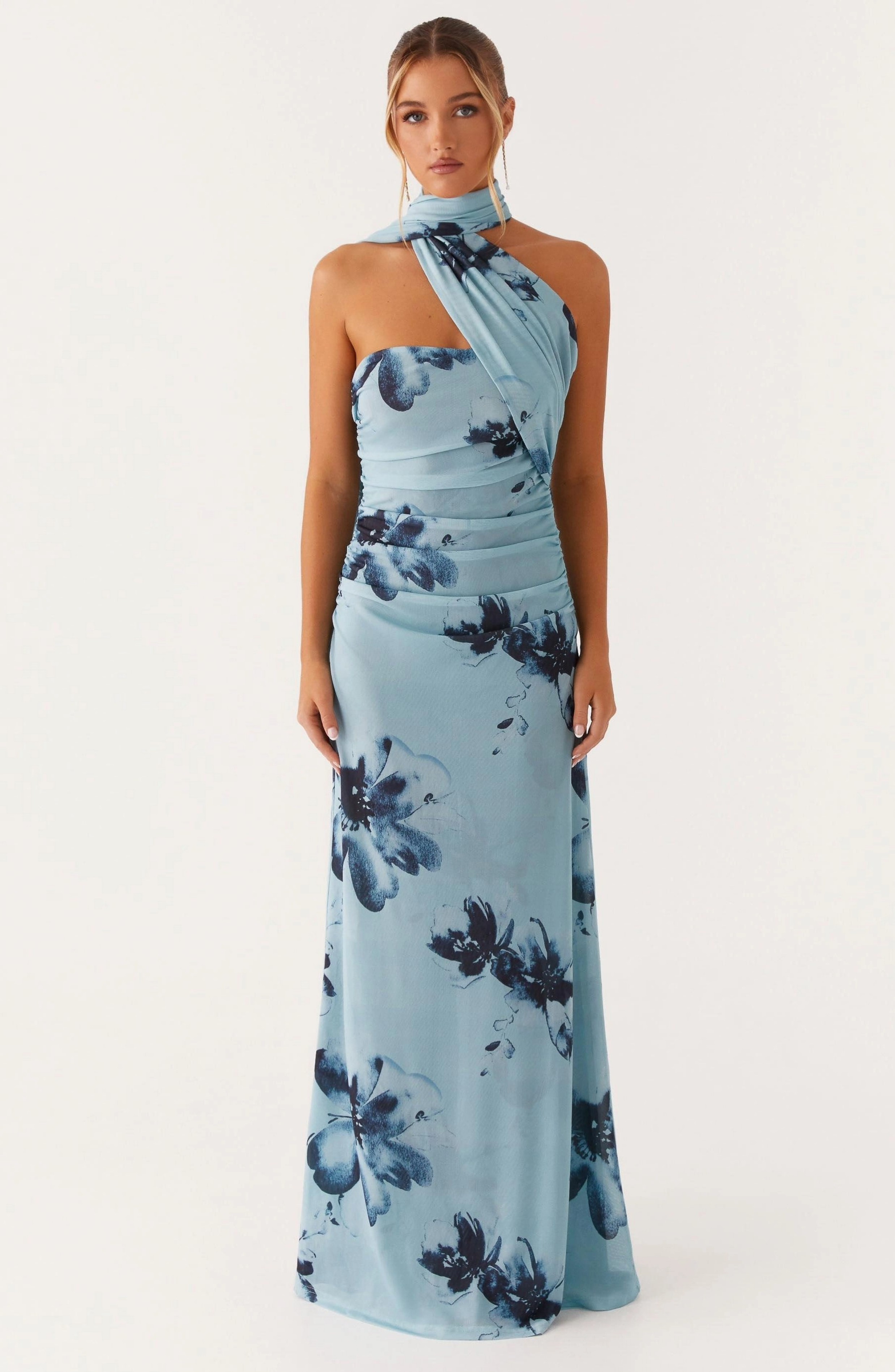 Floral Print Sleeveless Midi Dress - Lightweight Fabric for Casual Wear