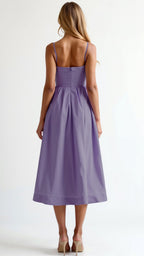 Flowy Midi Dress for Women | Lightweight Fabric | Casual Elegance for Everyday Wear