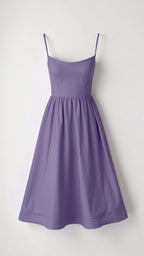 Flowy Midi Dress for Women | Lightweight Fabric | Casual Elegance for Everyday Wear