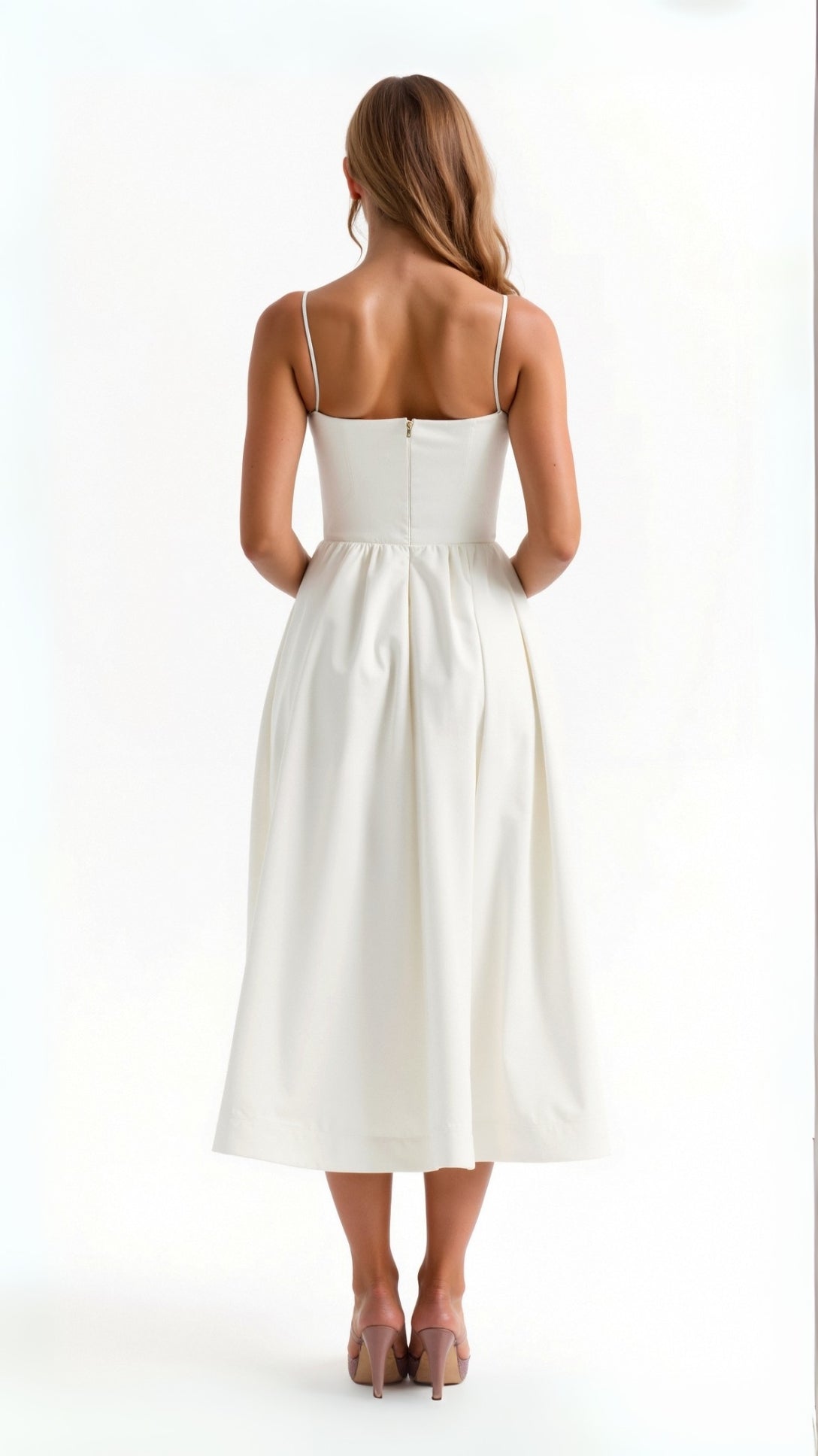 Flowy Midi Dress for Women | Lightweight Fabric | Casual Elegance for Everyday Wear