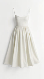 Flowy Midi Dress for Women | Lightweight Fabric | Casual Elegance for Everyday Wear