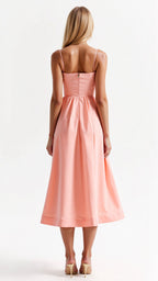 Flowy Midi Dress for Women | Lightweight Fabric | Casual Elegance for Everyday Wear