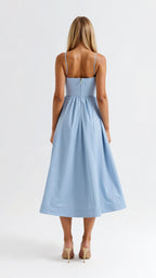 Flowy Midi Dress for Women | Lightweight Fabric | Casual Elegance for Everyday Wear