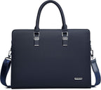 Genuine Leather Business Briefcase with Multi-Compartment – Office, Professional Use
